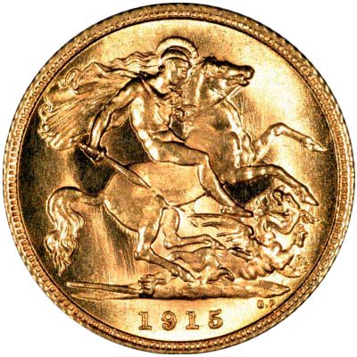 Our 1915 Sydney Mint Half Sovereign Reverse Photo