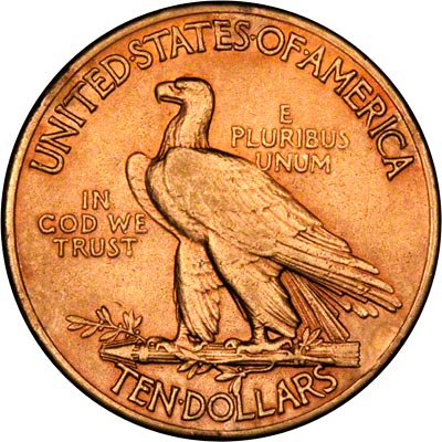 Reverse of 1926 American Gold Eagle