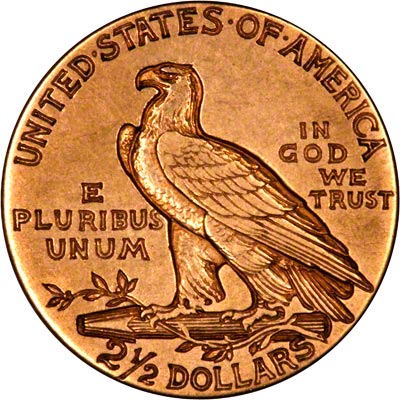 Reverse of 1926 American Gold Quarter Eagle