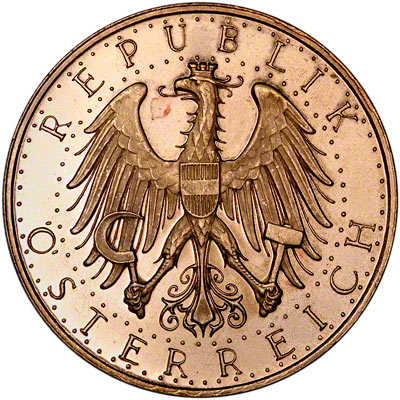 Obverse of 1931 Austria 100 Schillings