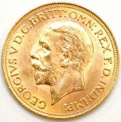 Obverse of 1930 Sovereign