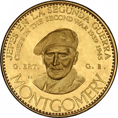 Bernard L. Montgomery on Venezuelan Chiefs of WWII Gold Medal