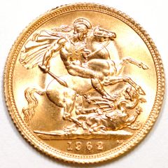 Reverse of 1962 Sovereign
