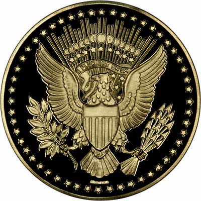 Reverse of 1963 Kennedy Gold Medallion