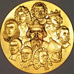 Obverse of 1965 Westminster Abbey Gold Medal