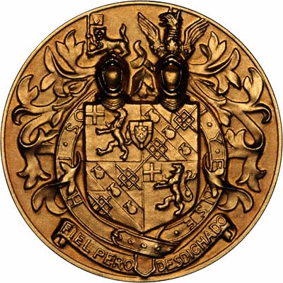 Reverse of Gold Churchill Medallion