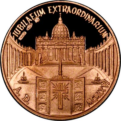 Reverse of 1966 Medium Gold Medallion