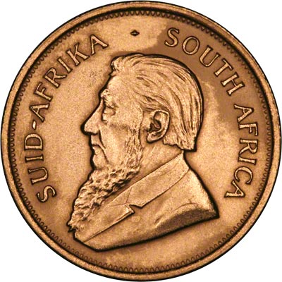 Obverse of 1970 One Ounce Gold Krugerrand