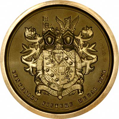 Reverse of 1966 British Prime Ministers Gold Medallion