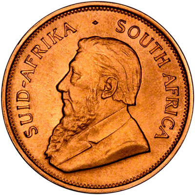 Obverse of 1975 One Ounce Krugerrand