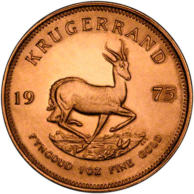 Reverse of 1975 One Ounce Krugerrand