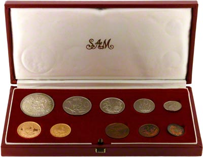 1975 South African Ten Coin Proof Set