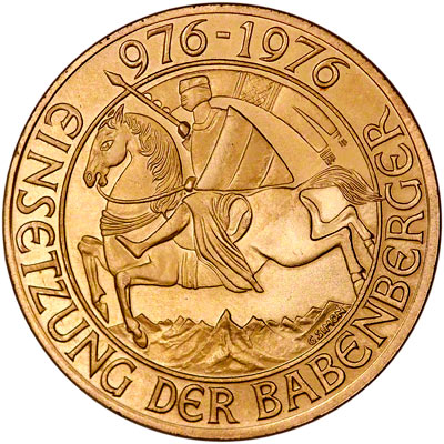 Reverse of 1976 Austrian 1000 Schillings