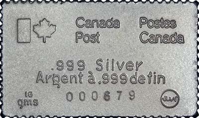  Reverse of 1976 Silver Stamp Replica