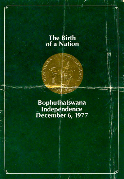1977 south africa bophuthatswana medallion booklet