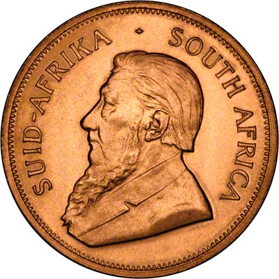 Obverse of 1977 One Ounce Gold Krugerrand