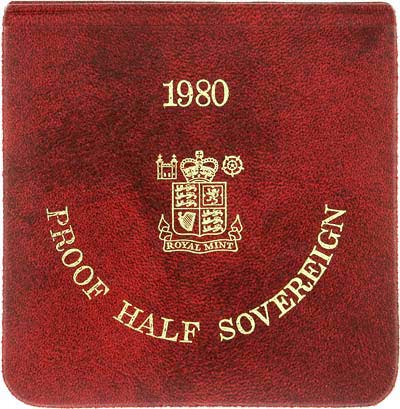 1980 Half Sovereign Vinyl Presentation Box