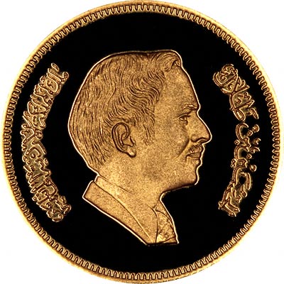 Obverse of 1981 Jordanian Gold 60 Dinars