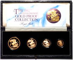 Our 1982 Gold Four Coin Proof Sovereign Set Photograph