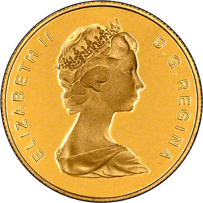 Obverse of 1983 Canadian Gold Proof 100 Dollars