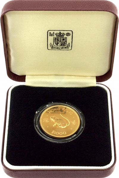 1984 Gold Proof $1000 in Presentation Box