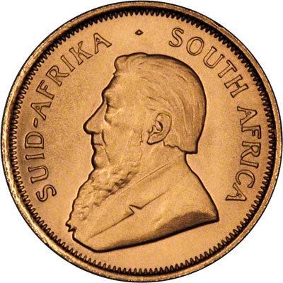 Obverse of 1985 Quarter Ounce Gold Krugerrand