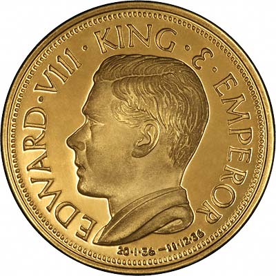 Obverse of 1987 Unofficial Fantasy Pattern Gold Crown