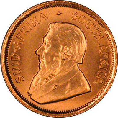 Obverse of 1987 Tenth Ounce Gold Krugerrand