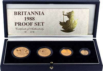1988 Britannia Gold Proof Set in Box