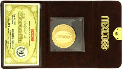 1968 Mexico Olympics Gold Medallion in Presentation Wallet