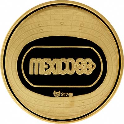 Obverse of 1968 Mexican Gold Medal