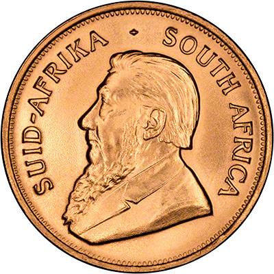 Obverse of 1991 One Ounce Gold Krugerrand