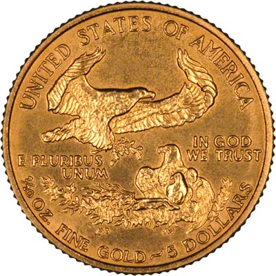 Reverse of 1992 Tenth Ounce Gold Eagle
