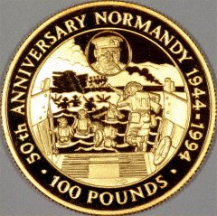 Reverse of Guernsey Gold £10 of 1994
