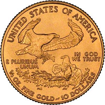 Reverse of 1995 Quarter Ounce Gold Eagle