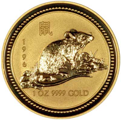 Rat Reverse of a 1996 Australian Gold Coin