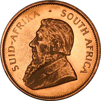 Obverse of 1996 Half Ounce Gold Krugerrand