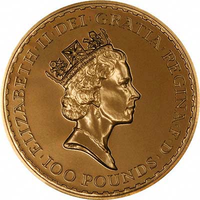 Obverse of 1997 Gold Britannia