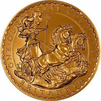 Reverse Design on 1997 Gold Britannia