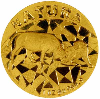 Reverse of 1997 Proof One Ounce Natura Gold Coin