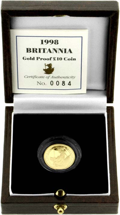 1998 Tenth Ounce Proof Britannia in Box</b>