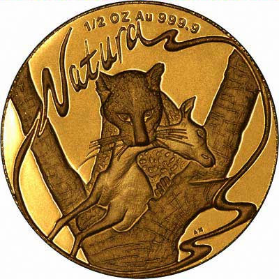 Reverse of 1998 Natura Half Ounce Gold Coin