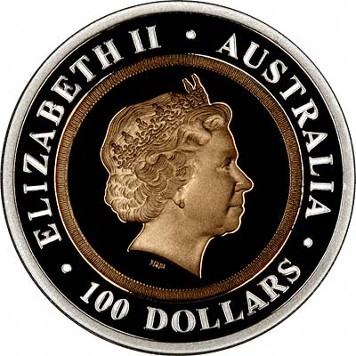 Obverse of 1999 Australian Centenary Proof Sovereign