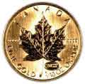 Reverse of Gold Canadian Maple Leaf