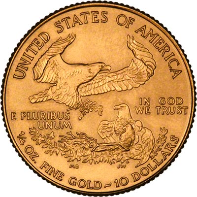 Reverse of 1999 Quarter Ounce Gold Eagle