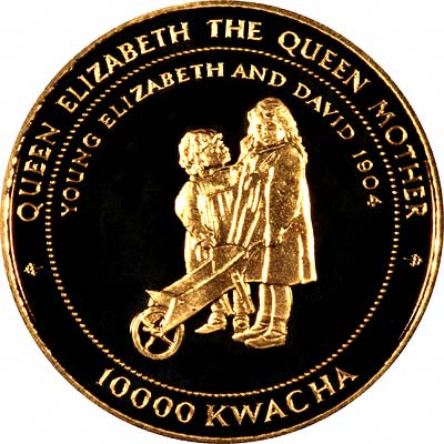 Reverse of 1999 Zambian Gold 10,000 Kwachas