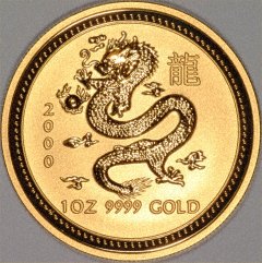 Reverse of 'Year of the Dragon' Gold Coin