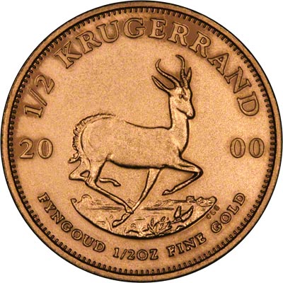 Reverse of 2000 Half Ounce Gold Krugerrand
