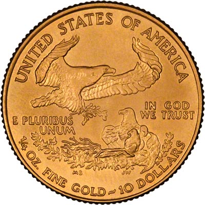 Reverse of 2000 Quarter Ounce Gold Eagle