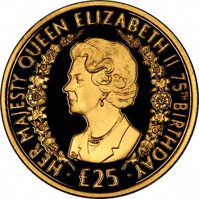 Reverse of 2001 Alderney Gold £25
